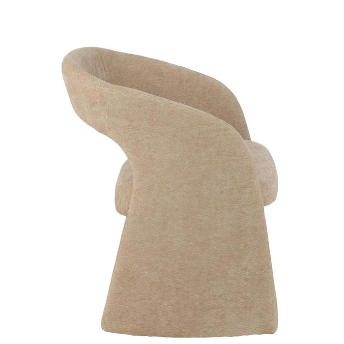 J-Line Anise stoel textiel beige-Eetkamerstoelen-J-Line