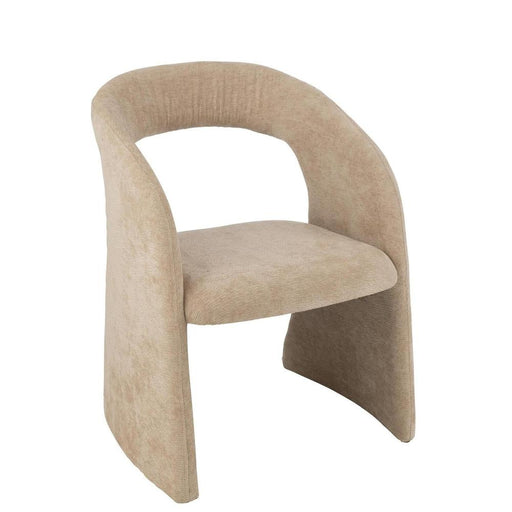 J-Line Anise stoel textiel beige-Eetkamerstoelen-J-Line