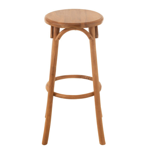 J-Line Barkruk Ali teak hout naturel-Barkrukken-J-Line