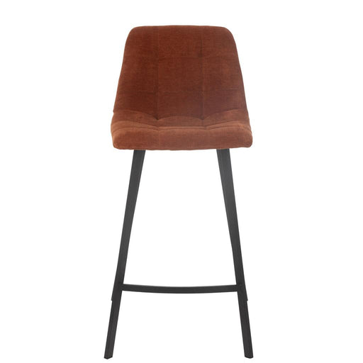 J-Line Barstoel Kent metaal/polyester roest-Barkrukken-J-Line