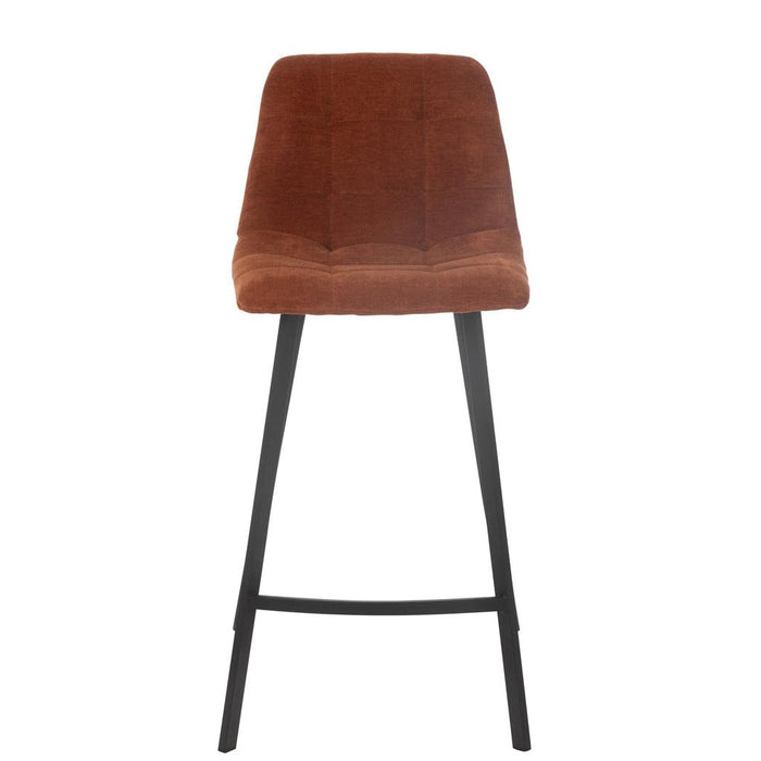 J-Line Barstoel Kent metaal/polyester roest-Barkrukken-J-Line