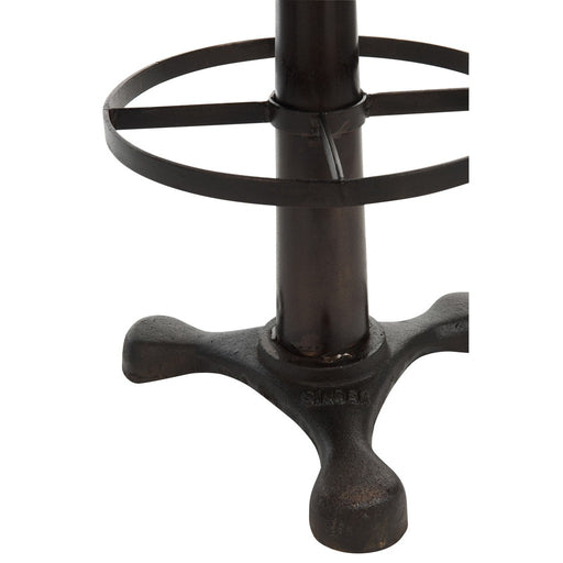 J-Line Barstoel Leder/metaal bruin-Barkrukken-J-Line