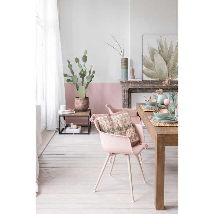 J-Line Bijzettafel Hout/met bruin+zwart-Bijzettafels-J-Line