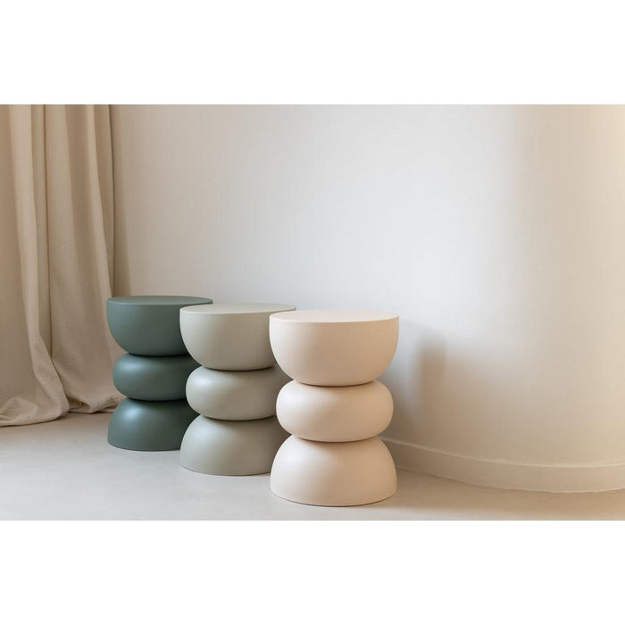 J-Line Bijzettafel Lise ijzer groen-Bijzettafels-J-Line