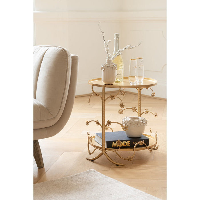 J-Line Bijzettafel Metaal goud small-Salontafels-J-Line