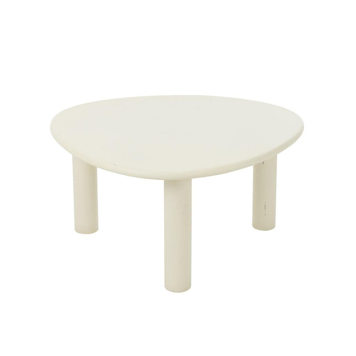 J-Line Bijzettafel bali mdf/pvc wit medium-Bijzettafels-J-Line