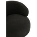 J-Line Chair Swivel Round Poplar Wood/Foam Black-Eetkamerstoelen-J-Line