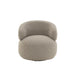 J-Line Chair Swivel Round Poplar Wood/Foam Taupe-Eetkamerstoelen-J-Line