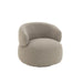 J-Line Chair Swivel Round Poplar Wood/Foam Taupe-Eetkamerstoelen-J-Line