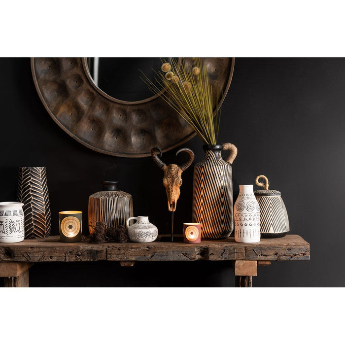 J-Line Console Brut gerecycleerd hout bruin-Consoletafels-J-Line