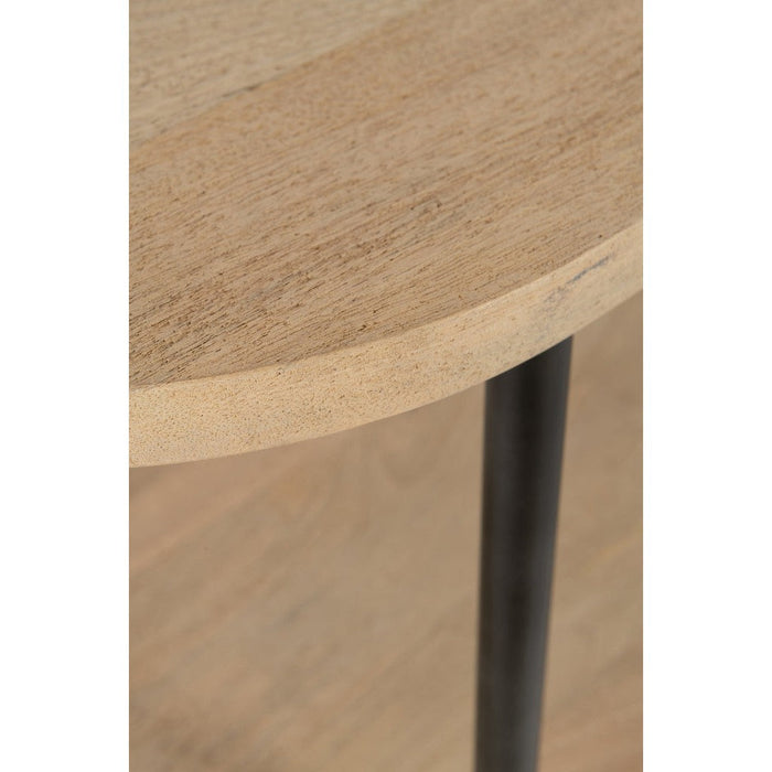 J-Line Console Eli 3planken mango hout/staal naturel/grijs-Consoletafels-J-Line