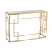 J-Line Console Lijnen metaal/glas goud-Consoletafels-J-Line