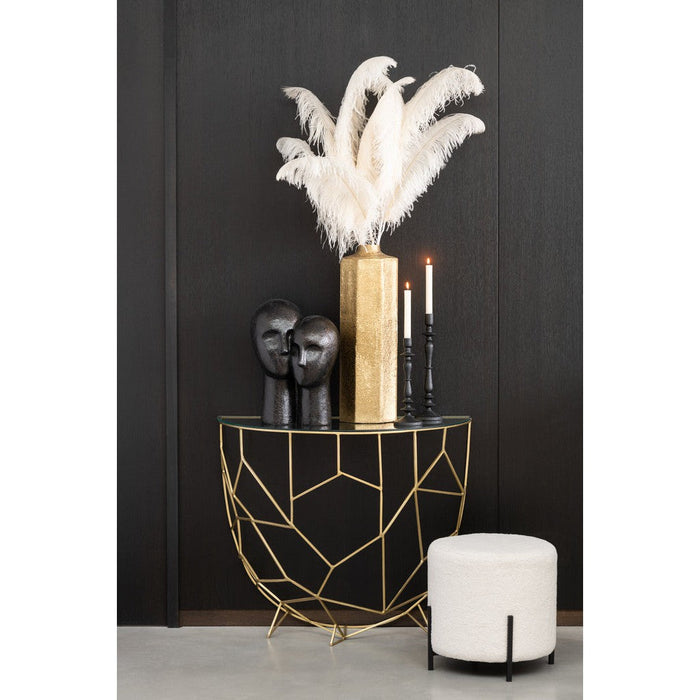 J-Line Console Moza metaal/glas goud-Consoletafels-J-Line