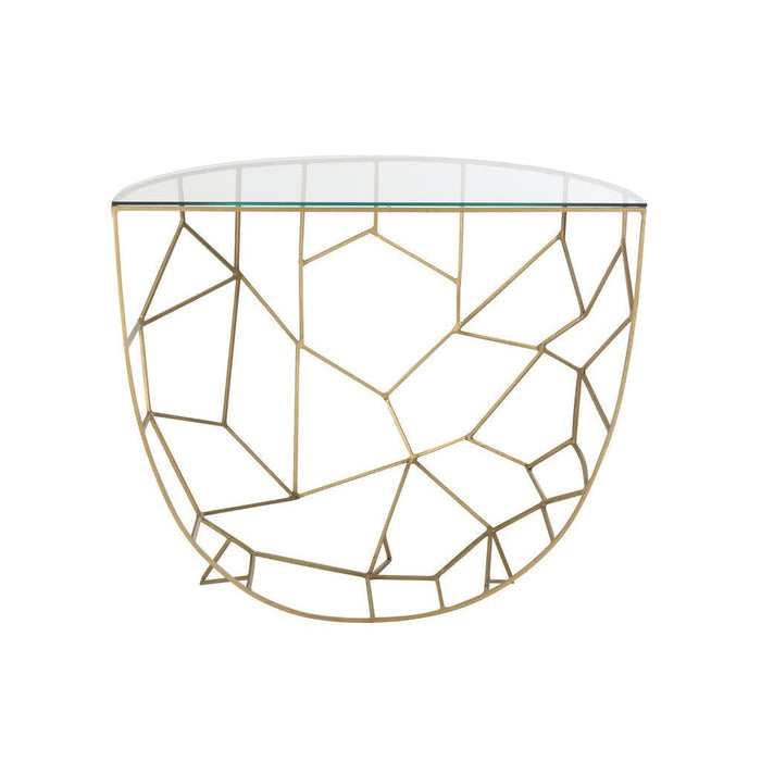 J-Line Console Moza metaal/glas goud-Consoletafels-J-Line