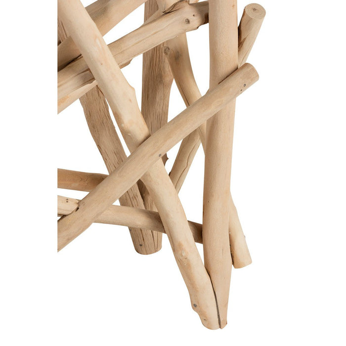 J-Line Console Rechthoek takken hout/glas naturel-Consoletafels-J-Line