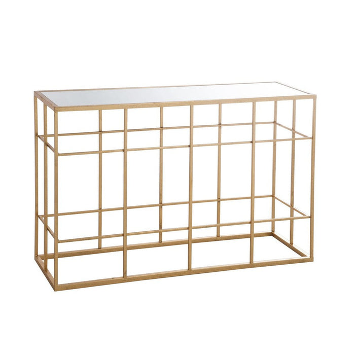 J-Line Console Spijlen metaal/glas goud-Consoletafels-J-Line