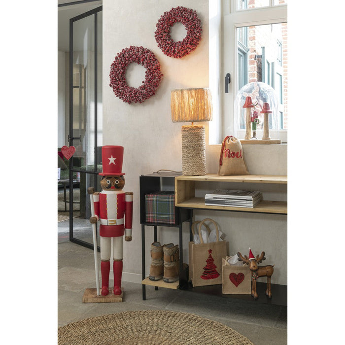 J-Line Console Tina hout/ijzer zwart/naturel-Consoletafels-J-Line