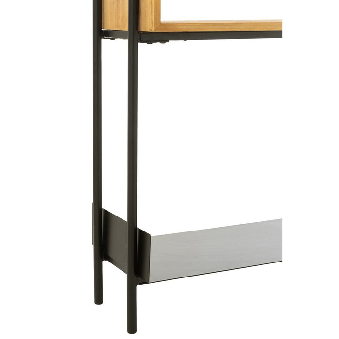 J-Line Console Tina hout/ijzer zwart/naturel-Consoletafels-J-Line