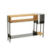 J-Line Console Tina hout/ijzer zwart/naturel-Consoletafels-J-Line