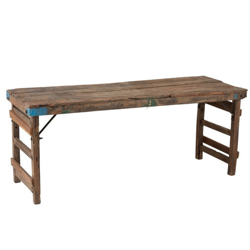 J-Line Console Verouderd gerecycleerd hout bruin-Consoletafels-J-Line
