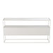 J-Line Console Vierkant metaal/glas wit-Consoletafels-J-Line