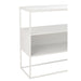 J-Line Console Vierkant metaal/glas wit-Consoletafels-J-Line