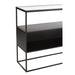 J-Line Console Vierkant metaal/glas zwart-Consoletafels-J-Line