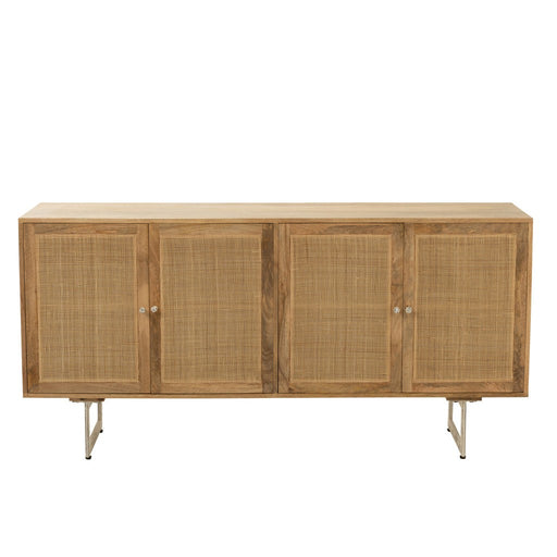 J-Line Dressoir Rattan mangohout naturel-Dressoirs-J-Line