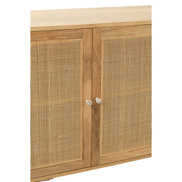 J-Line Dressoir Rattan mangohout naturel-Dressoirs-J-Line