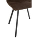 J-Line Eetstoel Clark metaal/polyester bruin-Eetkamerstoelen-J-Line