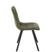 J-Line Eetstoel Clark metaal/polyester groen-Eetkamerstoelen-J-Line