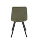 J-Line Eetstoel Clark metaal/polyester groen-Eetkamerstoelen-J-Line