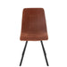 J-Line Eetstoel Clark metaal/polyester roest-Eetkamerstoelen-J-Line
