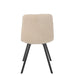 J-Line Eetstoel Clark metaal/polyester wit-Eetkamerstoelen-J-Line