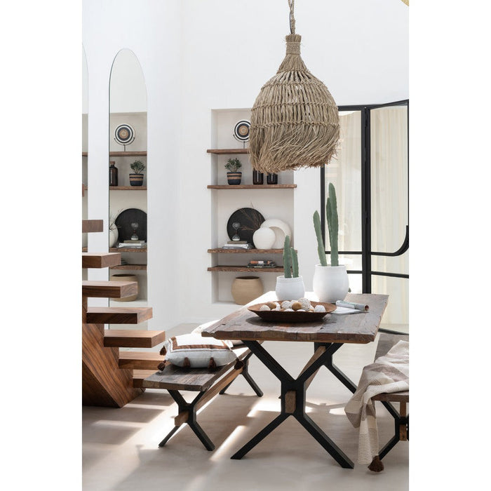 J-Line Eettafel Verouderd hout bruin-Eettafels-J-Line