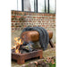 J-Line Gymbank Leder/hout cognac-Bankjes-J-Line