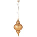 J-Line Hangende Lamp boor metaal goud large-Hanglampen-J-Line