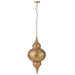J-Line Hangende Lamp boor metaal goud large-Hanglampen-J-Line