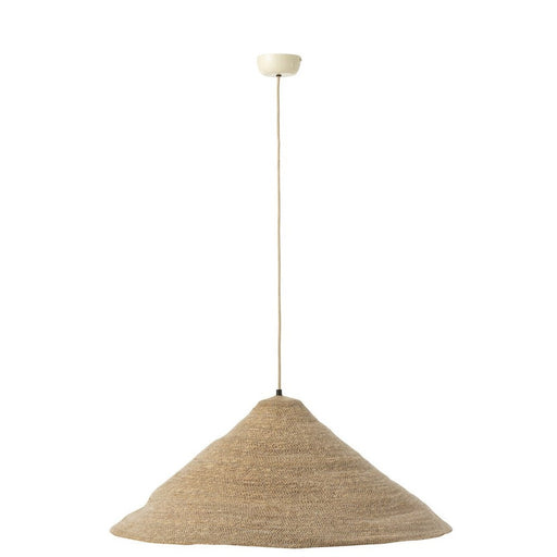 J-Line Hangende Lamp hoed moonj gras licht naturel large-Hanglampen-J-Line