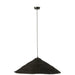 J-Line Hangende Lamp hoed moonj gras zwart large-Hanglampen-J-Line
