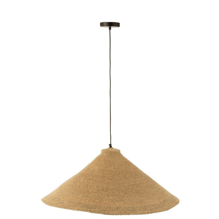J-Line Hangende Lamp kegel zeegras naturel-Hanglampen-J-Line
