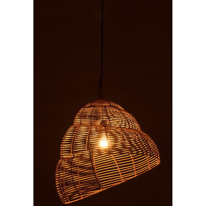 J-Line Hangende Lamp slak bamboe naturel-Hanglampen-J-Line