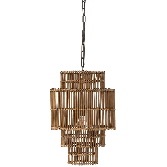 J-Line Hanglamp 4 lagen bamboe naturel-Hanglampen-J-Line