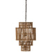 J-Line Hanglamp 4 lagen bamboe naturel-Hanglampen-J-Line