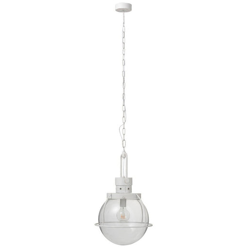 J-Line Hanglamp Bol glas/metal wit-Hanglampen-J-Line