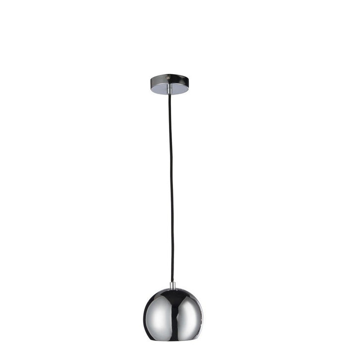 J-Line Hanglamp Bol metaal silver small-Hanglampen-J-Line