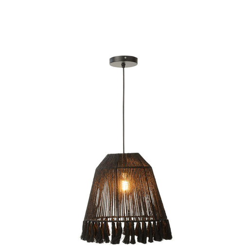 J-Line Hanglamp Celia jute zwart small-Hanglampen-J-Line