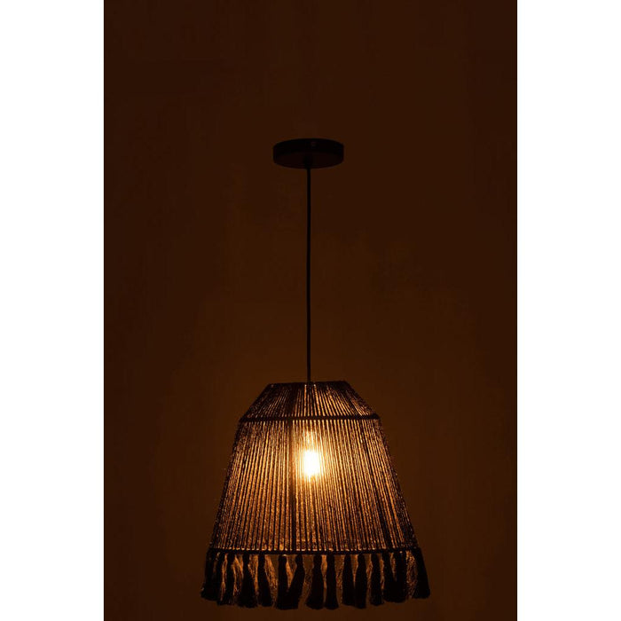J-Line Hanglamp Celia jute zwart small-Hanglampen-J-Line