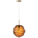 J-Line Hanglamp Glas bruin-Hanglampen-J-Line