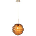 J-Line Hanglamp Glas bruin-Hanglampen-J-Line